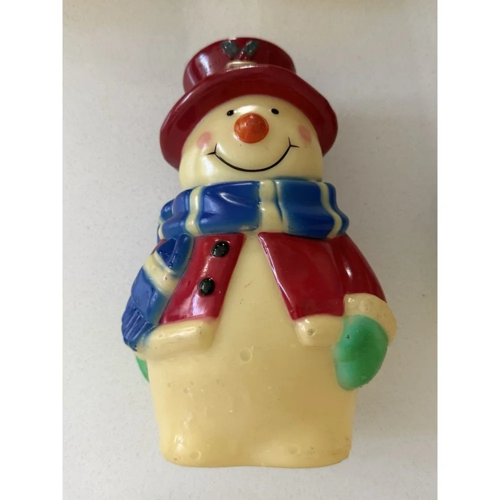 Vintage‎ Snowman Blow Mold 8